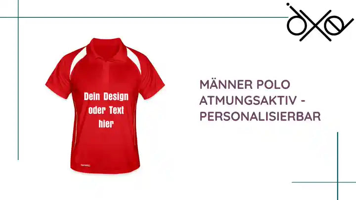 M&auml;nner Polo atmungsaktiv - personalisierbar by@Outfy