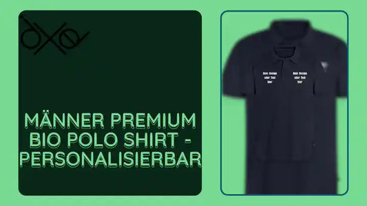 M&auml;nner Premium Bio Polo Shirt - personalisierbar by@Outfy