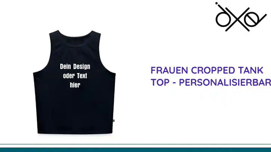 Frauen Cropped Tank Top - personalisierbar by@Outfy