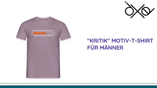 "Kritik" Motiv-T-Shirt f&uuml;r M&auml;nner by@Outfy