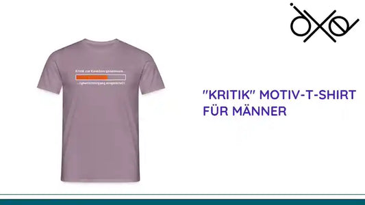 "Kritik" Motiv-T-Shirt f&uuml;r M&auml;nner by@Outfy