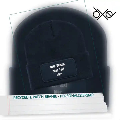 Recycelte Patch Beanie - personalisierbar by@Outfy