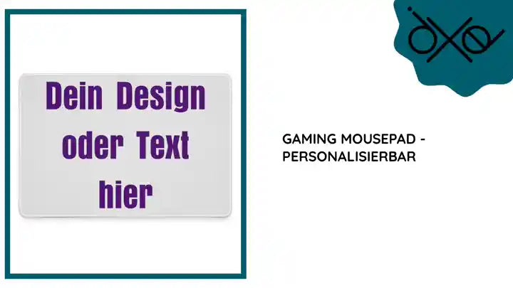 Gaming Mousepad - personalisierbar by@Outfy