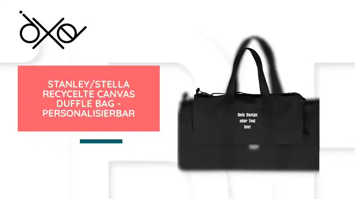 Stanley/Stella recycelte Canvas Duffle Bag - personalisierbar by@Outfy