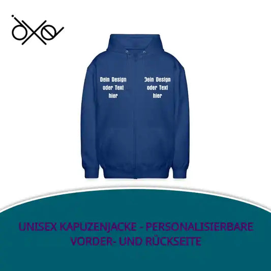 Unisex Kapuzenjacke - personalisierbare Vorder- und R&uuml;ckseite by@Outfy