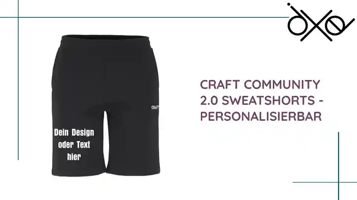 CRAFT Community 2.0 Sweatshorts - personalisierbar by@Outfy