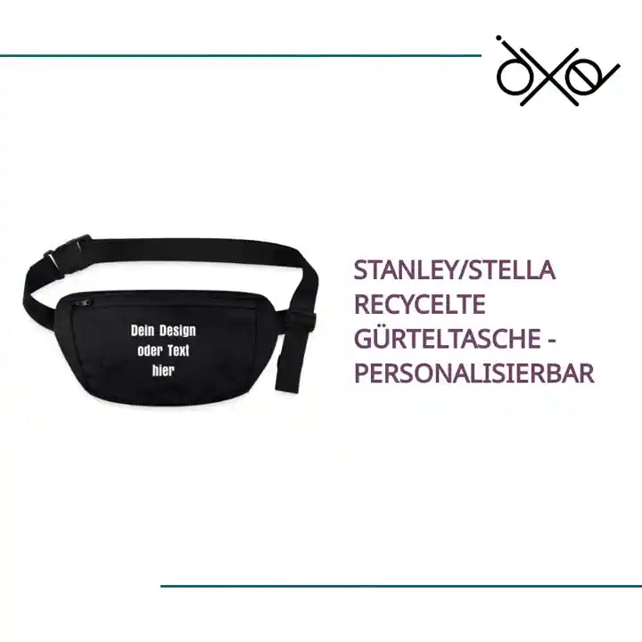 Stanley/Stella recycelte G&uuml;rteltasche - personalisierbar by@Outfy