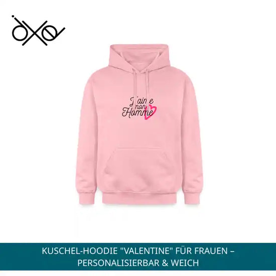 Kuschel-Hoodie "Valentine" f&uuml;r Frauen &ndash; personalisierbar &amp; weich by@Outfy