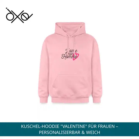 Kuschel-Hoodie "Valentine" f&uuml;r Frauen &ndash; personalisierbar &amp; weich by@Outfy