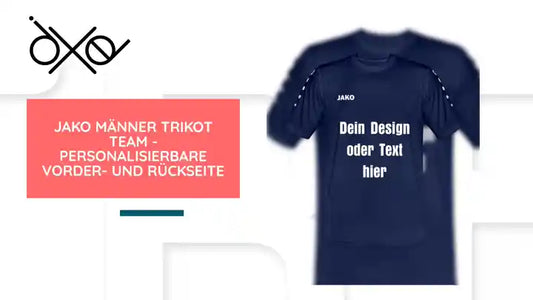 JAKO M&auml;nner Trikot Team - personalisierbare Vorder- und R&uuml;ckseite by@Outfy