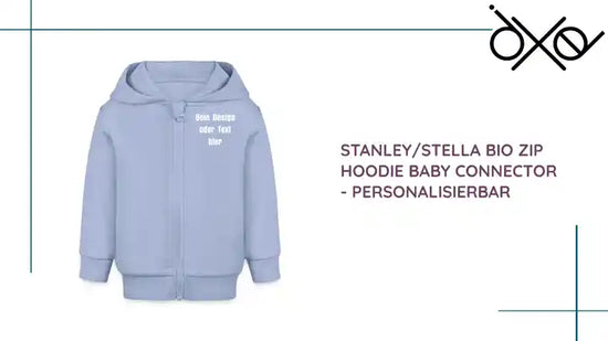 Stanley/Stella Bio Zip Hoodie BABY CONNECTOR - personalisierbar by@Outfy