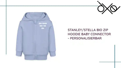 Stanley/Stella Bio Zip Hoodie BABY CONNECTOR - personalisierbar by@Outfy