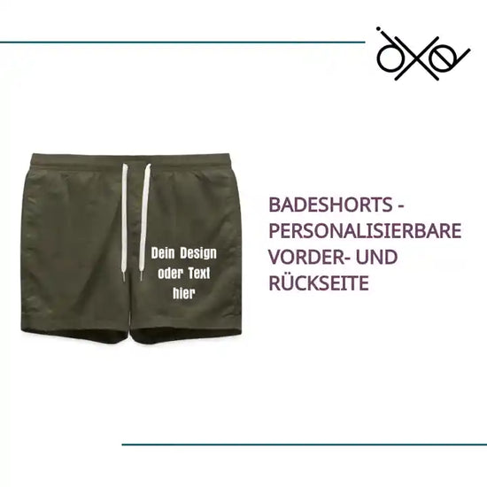Badeshorts - personalisierbare Vorder- und R&uuml;ckseite by@Outfy