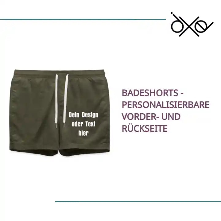 Badeshorts - personalisierbare Vorder- und R&uuml;ckseite by@Outfy