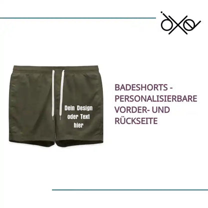 Badeshorts - personalisierbare Vorder- und R&uuml;ckseite by@Outfy