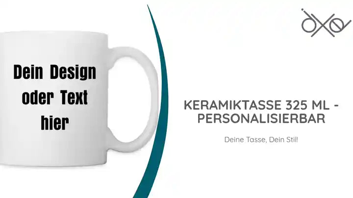 Keramiktasse 325 ml - personalisierbar by@Outfy