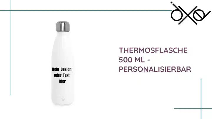 Thermosflasche 500 ml - personalisierbar 
