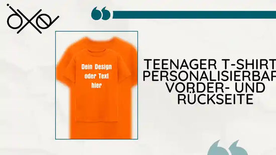 Teenager T-Shirt - personalisierbare Vorder- und R&uuml;ckseite by@Outfy