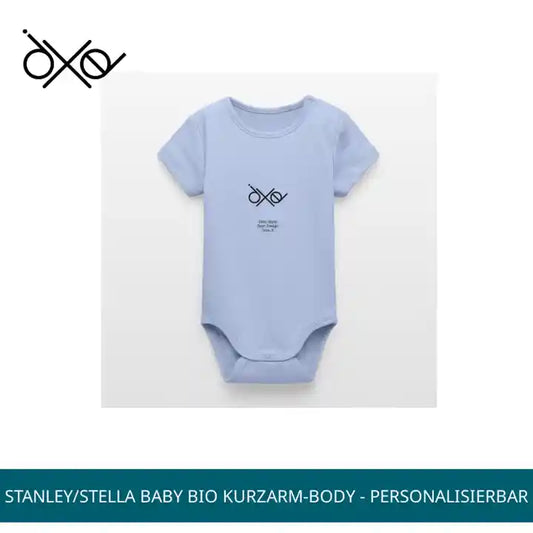 Stanley/Stella Baby Bio Kurzarm-Body - personalisierbar by@Outfy