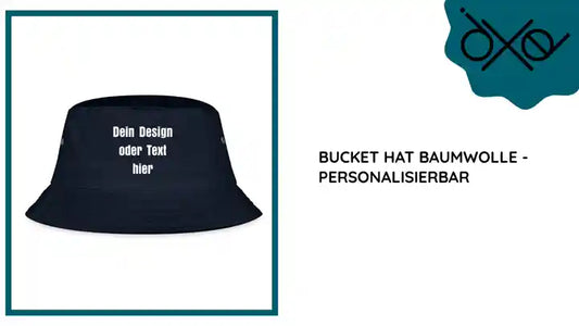 Bucket Hat Baumwolle - personalisierbar by@Outfy