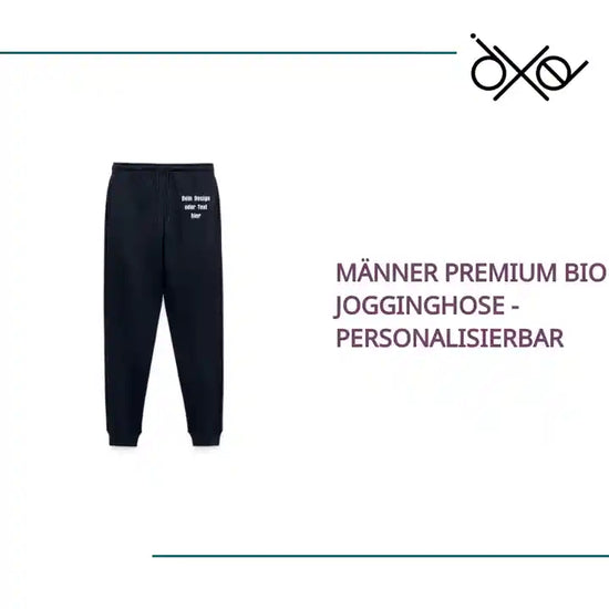 M&auml;nner Premium Bio Jogginghose - personalisierbar by@Outfy
