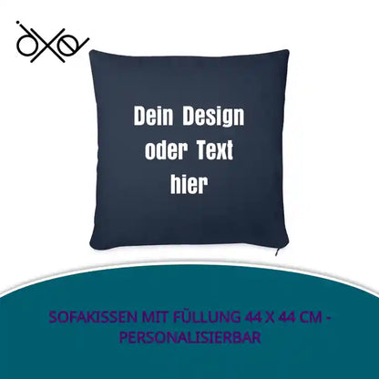 Sofakissen mit F&uuml;llung 44 x 44 cm - personalisierbar by@Outfy