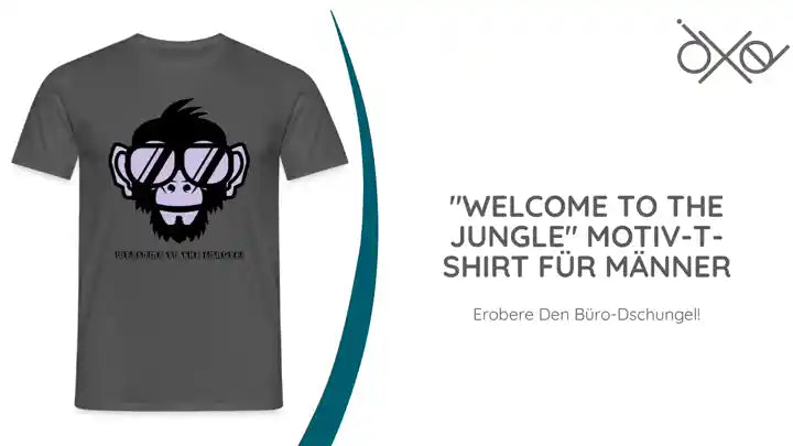 "Welcome to the Jungle" Motiv-T-Shirt f&uuml;r M&auml;nner by@Outfy