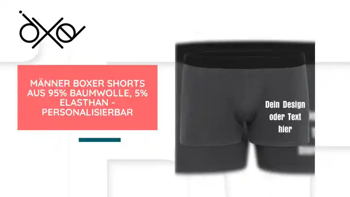 M&auml;nner Boxer Shorts aus 95% Baumwolle, 5% Elasthan - personalisierbar by@Outfy
