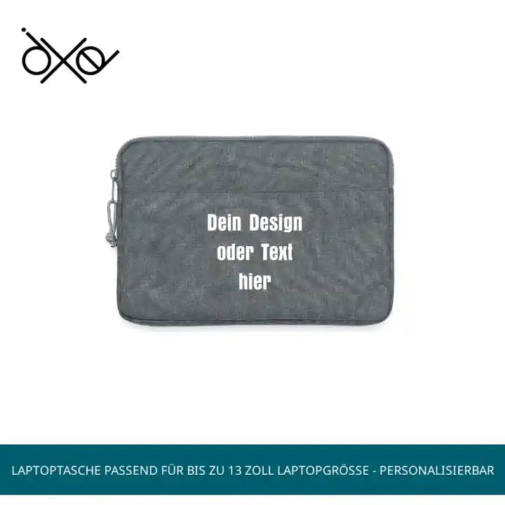 Laptoptasche passend f&uuml;r bis zu 13 Zoll Laptopgr&ouml;&szlig;e - personalisierbar by@Outfy