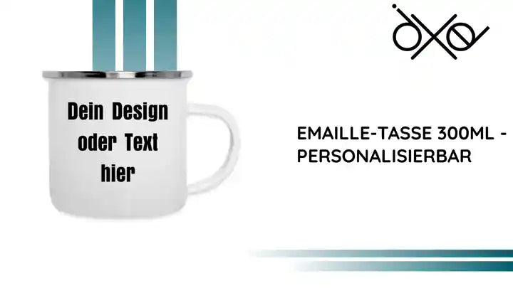 Emaille-Tasse 300ml - personalisierbar by@Outfy