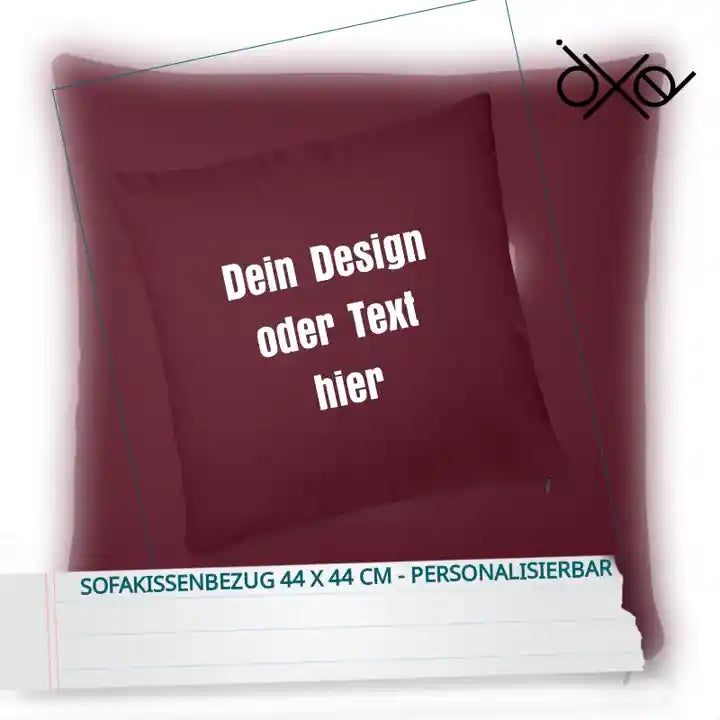 Sofakissenbezug 44 x 44 cm - personalisierbar by@Outfy